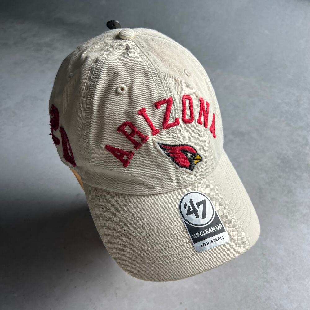 Arizona Cardinals NFL '47 Brand Sandstorm Khaki Clean Up Adjustable Hat Cap NWT